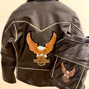 Custom Vegan Leather Jacket with Matching Dog Jacket (Brand New without Tags)